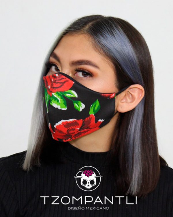 CUBREBOCA ROSAS