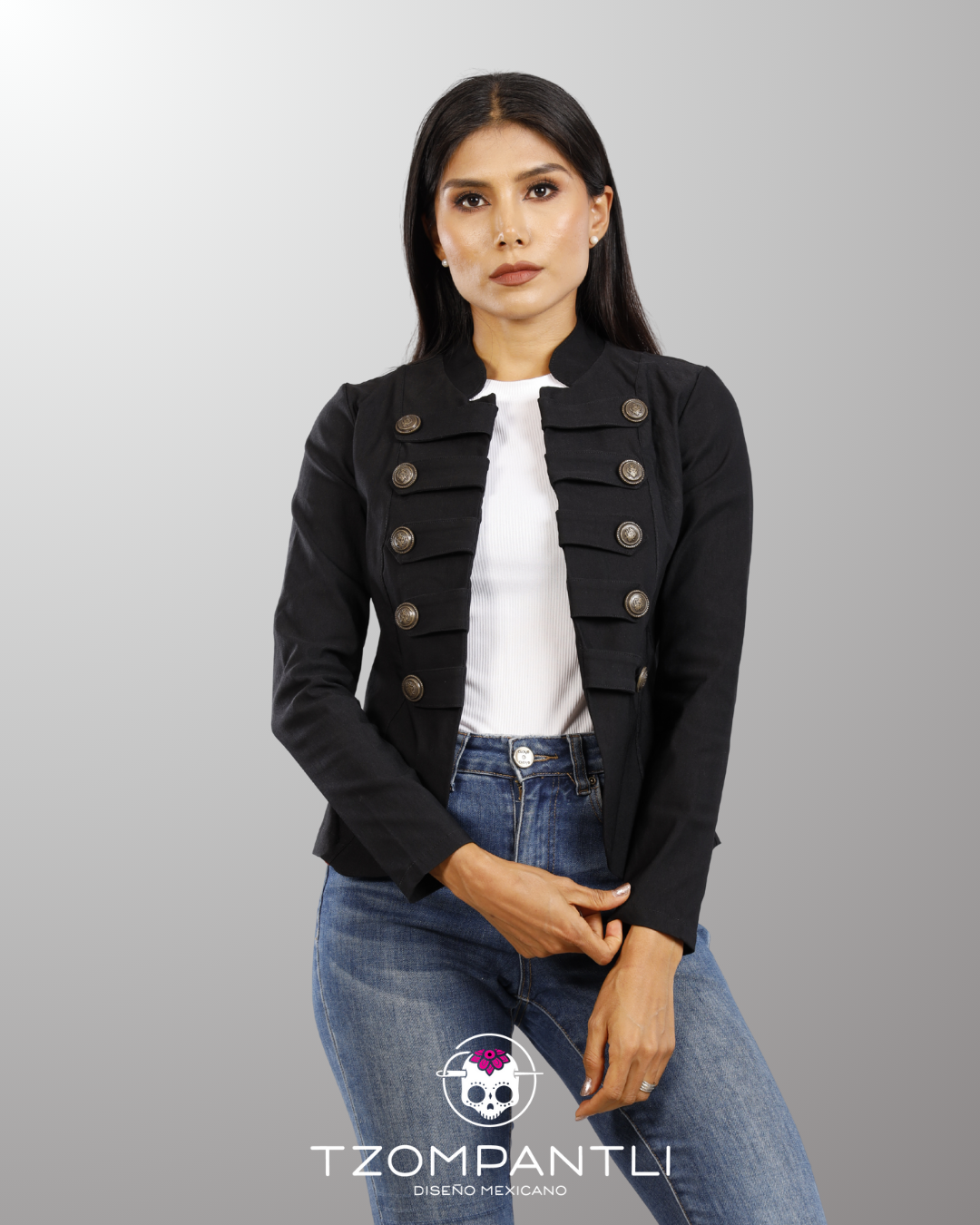 professional pinstripe blazer